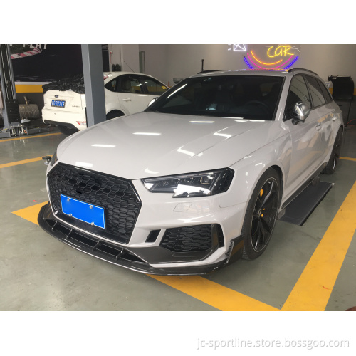 RS4 B9 Avant 2019 Dry Carbon Fiber Front Lip with Winglets